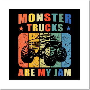 Monster Truck Car For Birthday Boy Youth Adults Posters and Art